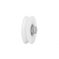 RODAS 80 MM COM SUPORTE 2FUROS U CANAL 20